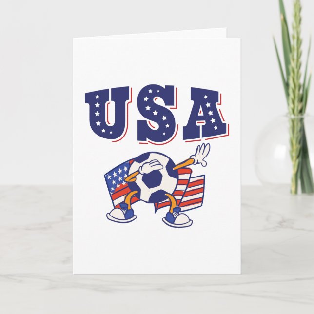 Carte Drapeau américain du maillot de football américain (Devant)