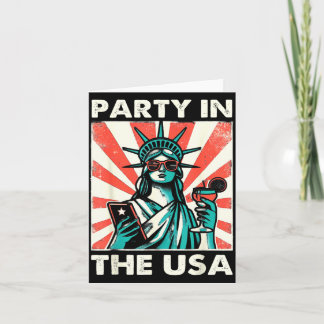 Carte drapeau américain Fête patriotique du 4 juillet