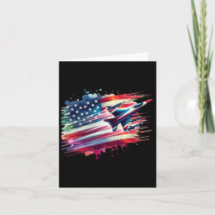 Carte Drapeau Américain Jets Patriotique Américain 4 Jui