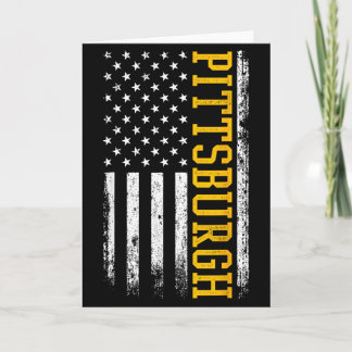 Carte Drapeau américain patriotique de Ttsburgh Usa depu