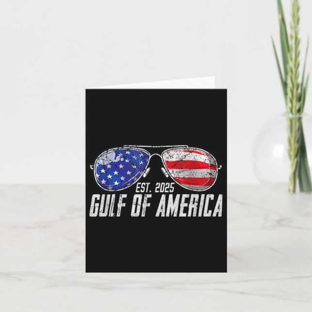 Carte Drapeau Américain Sungles Du Golfe D'Amérique Est  (Devant)