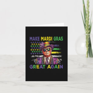 Carte Drapeau Américain Trump Faire Mardi Gras Grande En