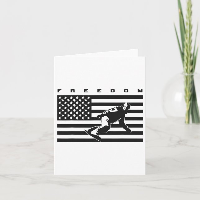 Carte Drapeau américain Vêtements de snowboard - Snowboa (Devant)