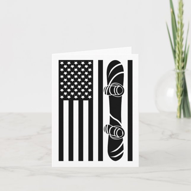 Carte Drapeau américain Vêtements de snowboard - Snowboa (Devant)