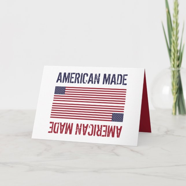 Carte Drapeau American Made, États-Unis (Devant)