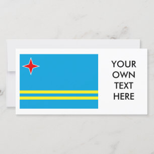 Carte Drapeau Aruba