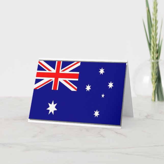 Carte Drapeau australien (Devant)