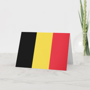 Carte Drapeau belge