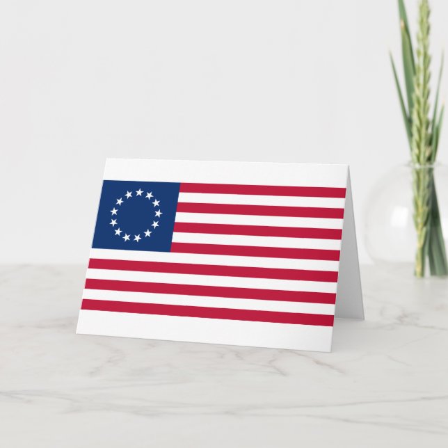Carte Drapeau Betsy Ross (Devant)