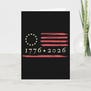 Carte Drapeau Betsy Ross 13 étoiles 4 juillet 1776 Vinta