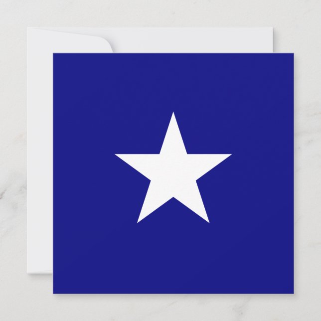 Carte Drapeau bleu Bonnie (Devant)