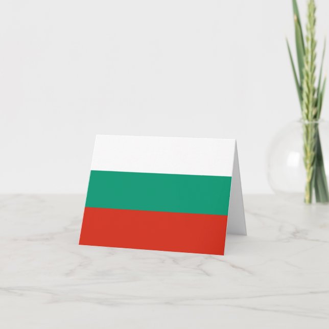 Carte Drapeau Bulgarie (Devant)