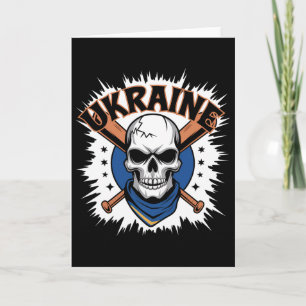 Carte Drapeau Cadeau Ukraine Ukraini Kiev Ukrainien Ukra