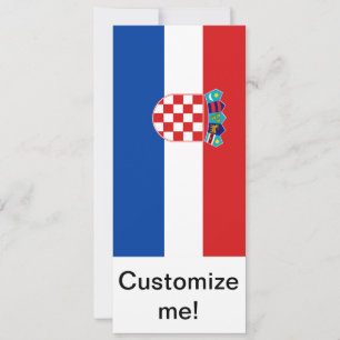 Carte Drapeau Croatie