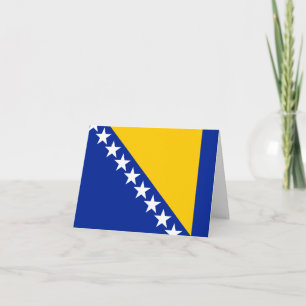 Carte Drapeau de Bosnie-Herzégovine
