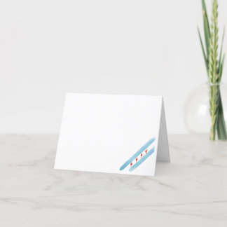 Carte drapeau de Chicago vide