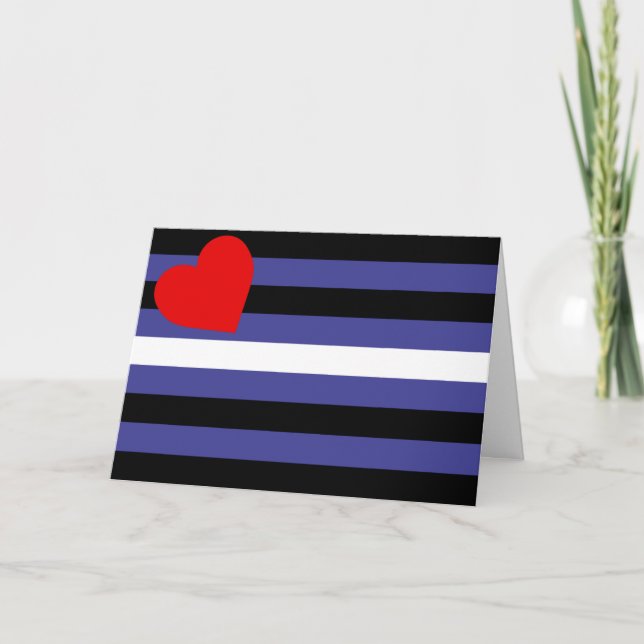Carte Drapeau de fierté cuir (Devant)