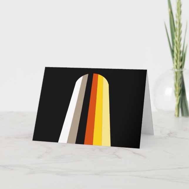 Carte Drapeau de fierté des cheveux longs (Devant)