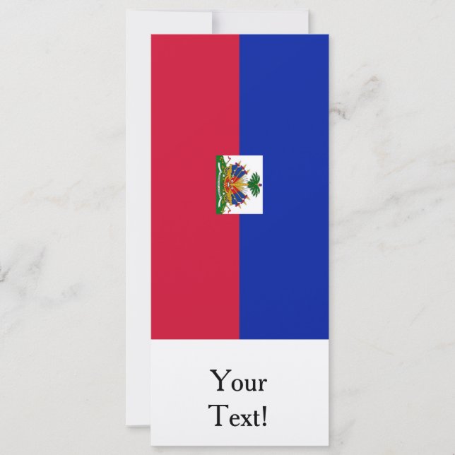 Carte Drapeau de Hati (Devant)