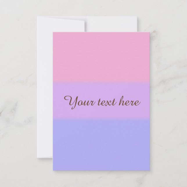 Carte Drapeau de la fierté bisexuelle tombée (Devant)