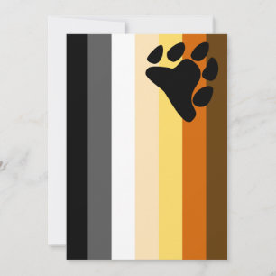 Carte Drapeau de la Fraternité des ours gays