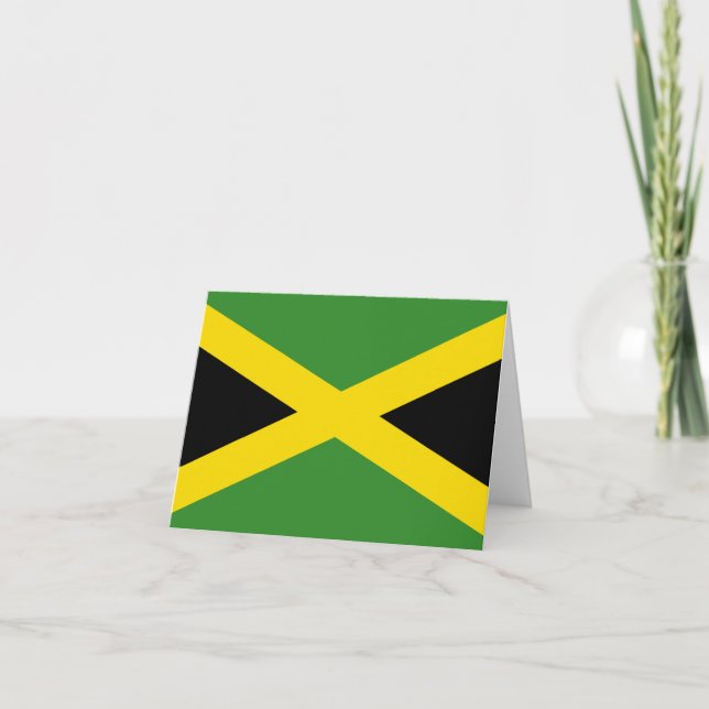 Carte Drapeau de la Jamaïque (Devant)