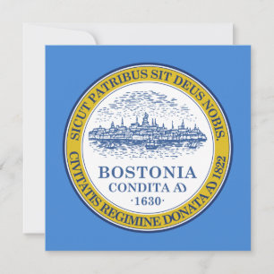 Carte Drapeau de la ville de Boston (Massachusetts)