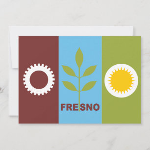 Carte Drapeau de la ville de Fresno