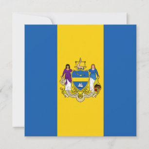 Carte Drapeau de la ville de Philadelphie (Pennsylvanie)