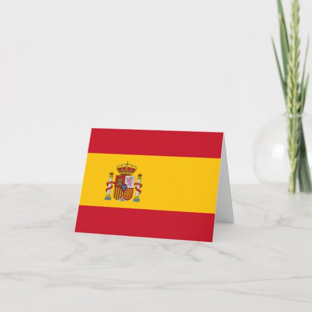 Carte Drapeau de l'Espagne (Devant)