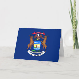 Carte Drapeau de l'État du Michigan
