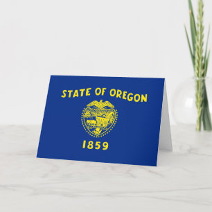 Carte Drapeau de l'Oregon