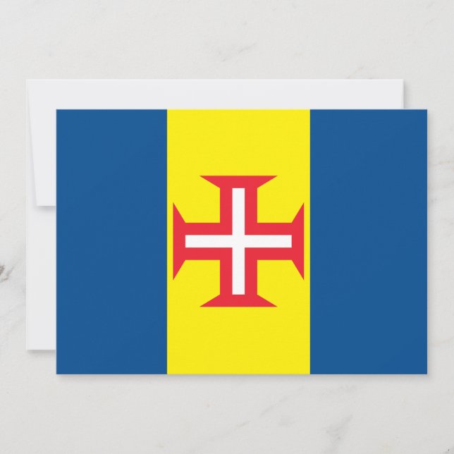 Carte Drapeau de Madère (Devant)