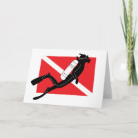 Drapeau De Plongée SCUBA Avec Diver SCUBA Homme