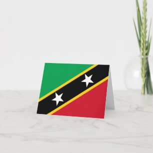 Carte Drapeau de Saint-Kitts-et-Nevis
