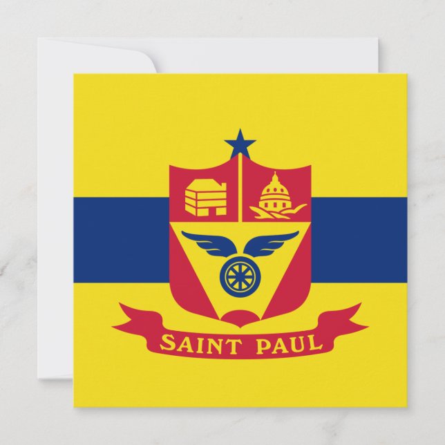 Carte Drapeau de Saint Paul (Minnesota) (Devant)