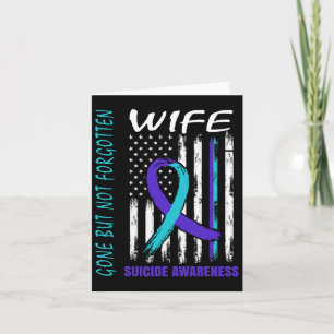 Carte Drapeau De Sensibilisation Au Suicide D'Une Femme,