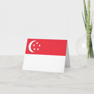 Carte Drapeau de Singapour