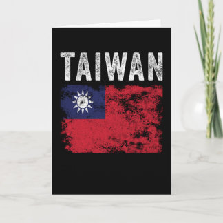 Carte Drapeau de Taïwan en détresse - Drapeau de Taïwan