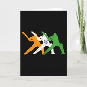 Carte Drapeau de Tsmen de fan de joueur de cricket de l'