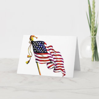 Carte Drapeau des États-Unis Vintage