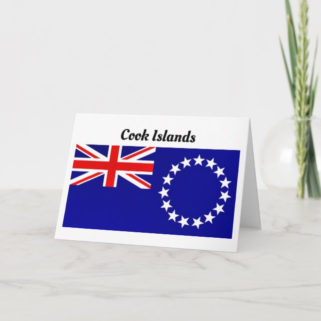 Carte Drapeau des Îles Cook (Devant)