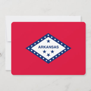 Carte Drapeau d'État Arkansas
