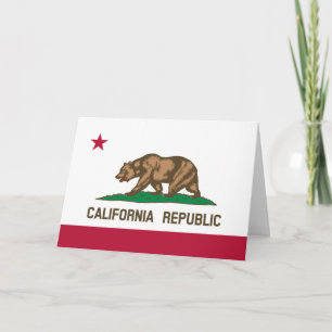 Carte Drapeau d'État de Californie