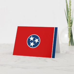 Carte Drapeau d'État du Tennessee