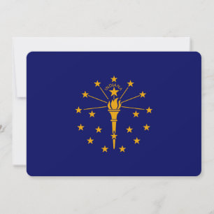 Carte Drapeau d'état Indiana