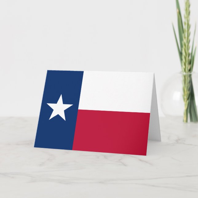 Carte Drapeau d'État texan (Texas) (Devant)