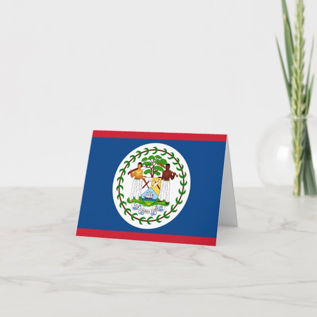Carte Drapeau du Belize (Devant)