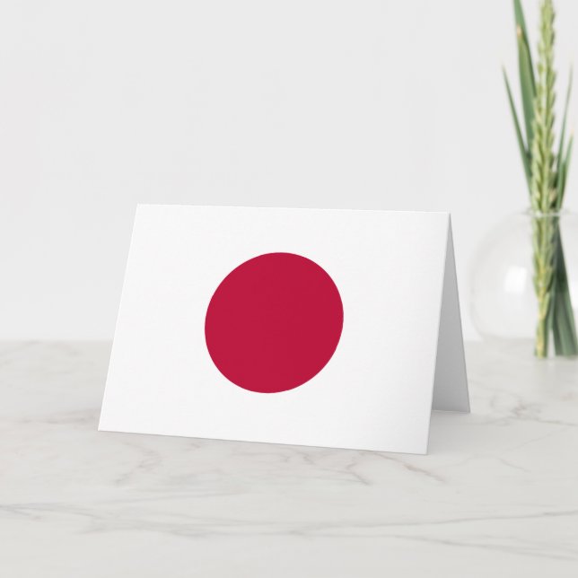 Carte Drapeau du Japon (Devant)
