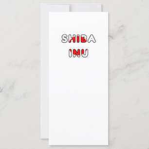 Carte Drapeau du Japon dans le nom de shiba inu